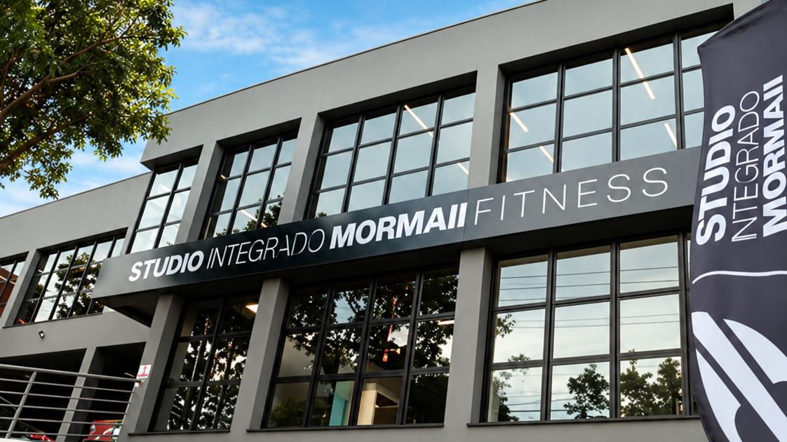 Fachada do Studio Integrado Mormaii Fitness, em Jundiaí
